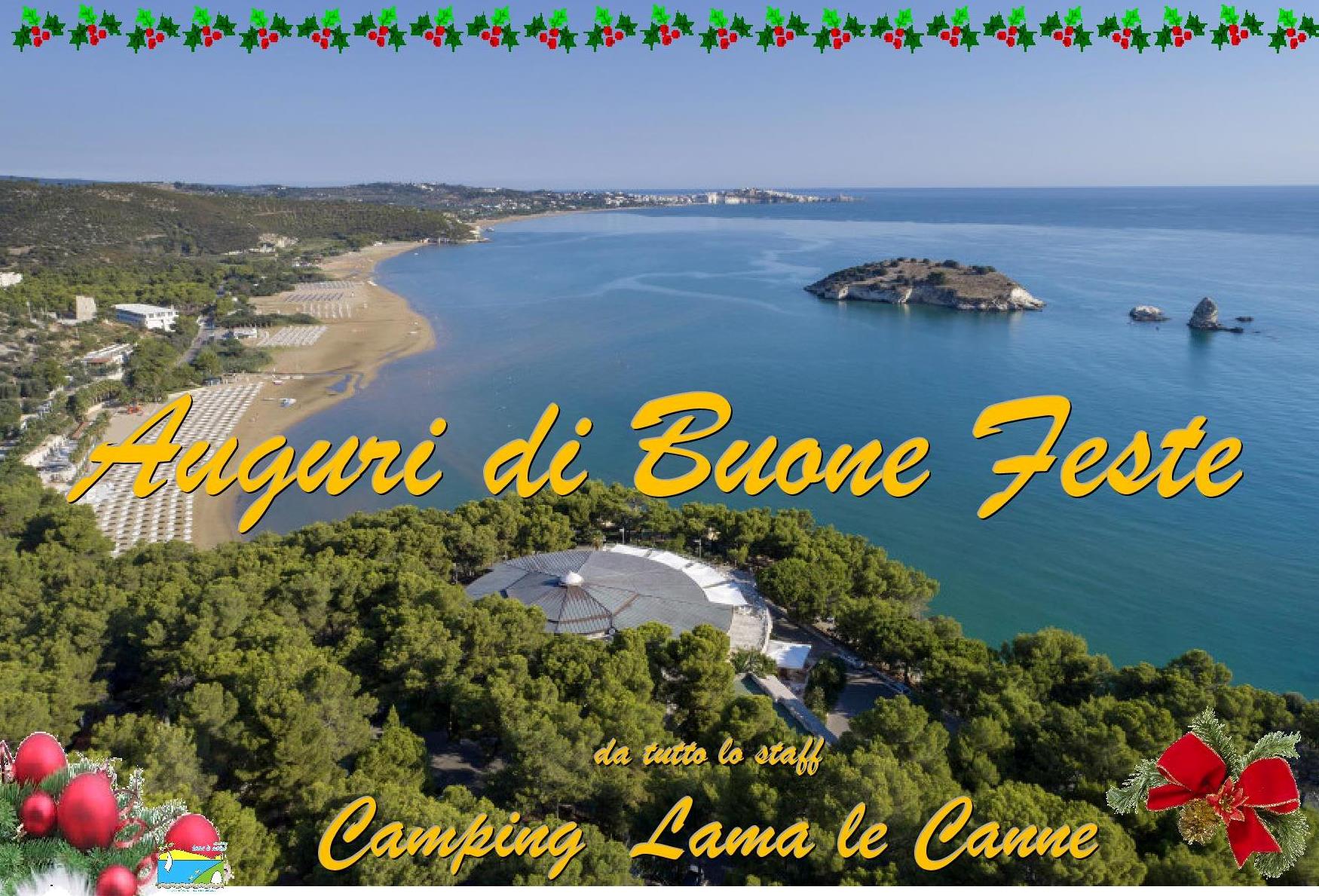 Auguri di buone Feste da Camping Lama le Canne - Vieste